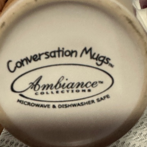 Whimsical Cat Mug with Lid - happiness is owned by a cat - Picture 6 of 6